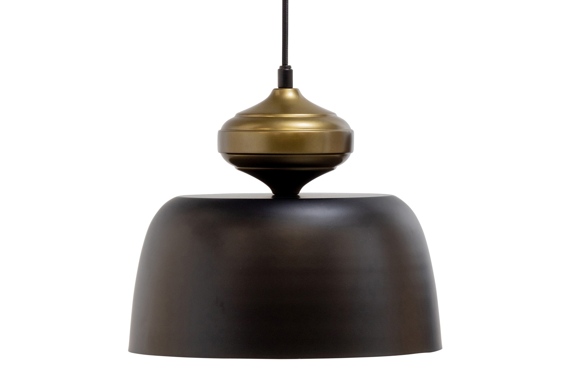 Die schlichte Hängelampe Linne überzuegt mit ihrem modernen Design. Gefertigt wurde die Lampe aus Metall, welches eine schwarze Farbe besitzt.