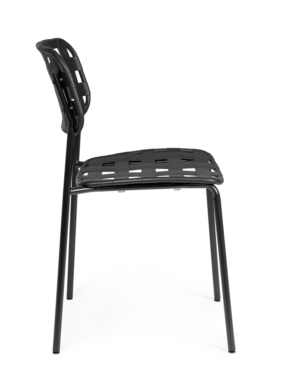 Gartenstuhl Clover aus Metall, Schwarz