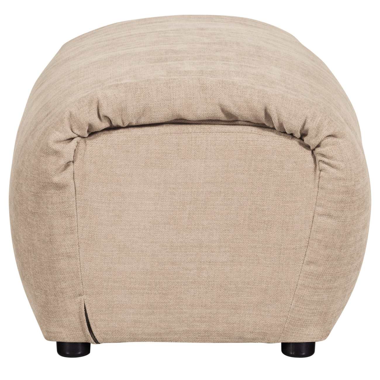 Hocker Baggy aus Chenille-Stoff, Sand