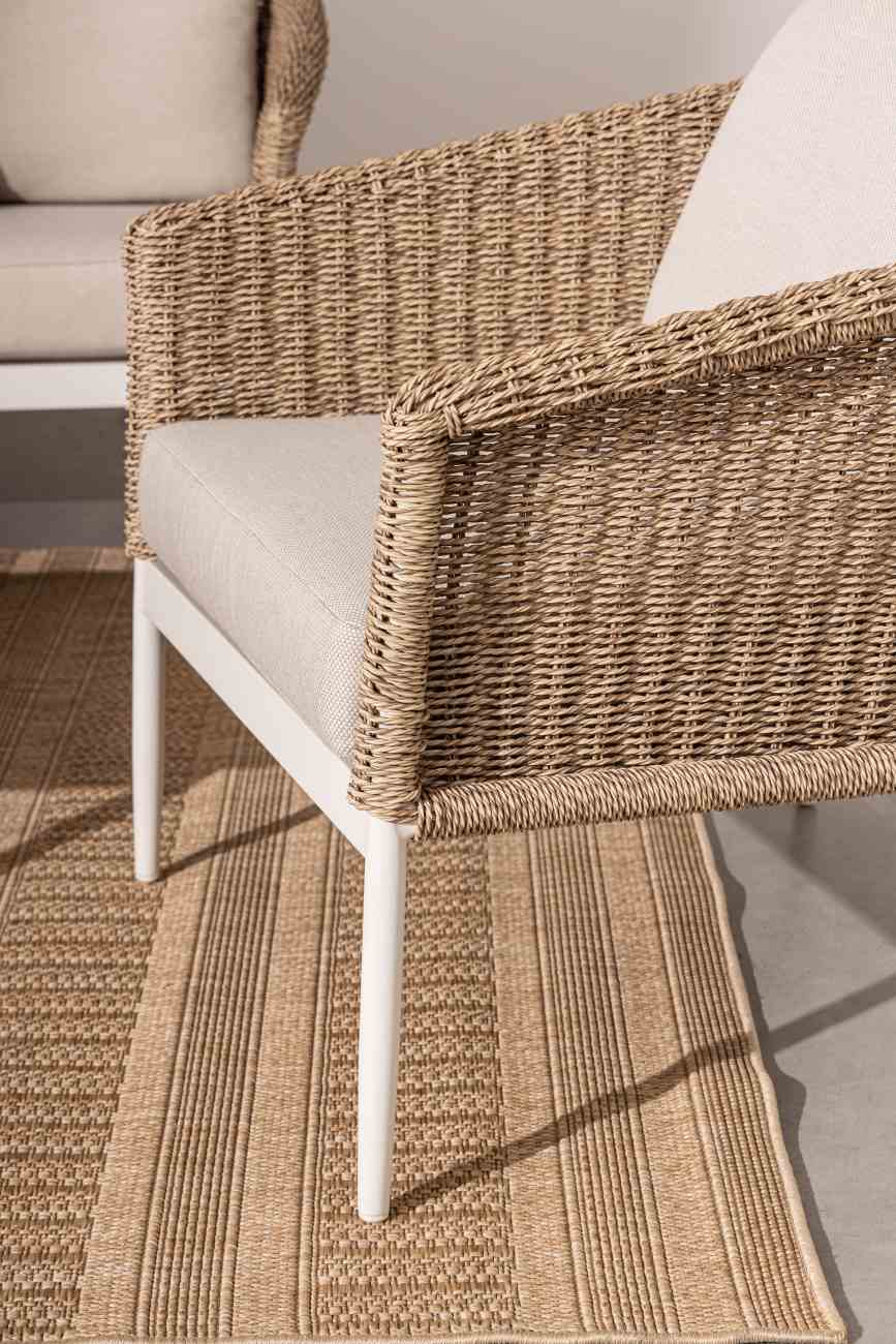 Garten-Set Oceana 4er Gruppe, Weiß