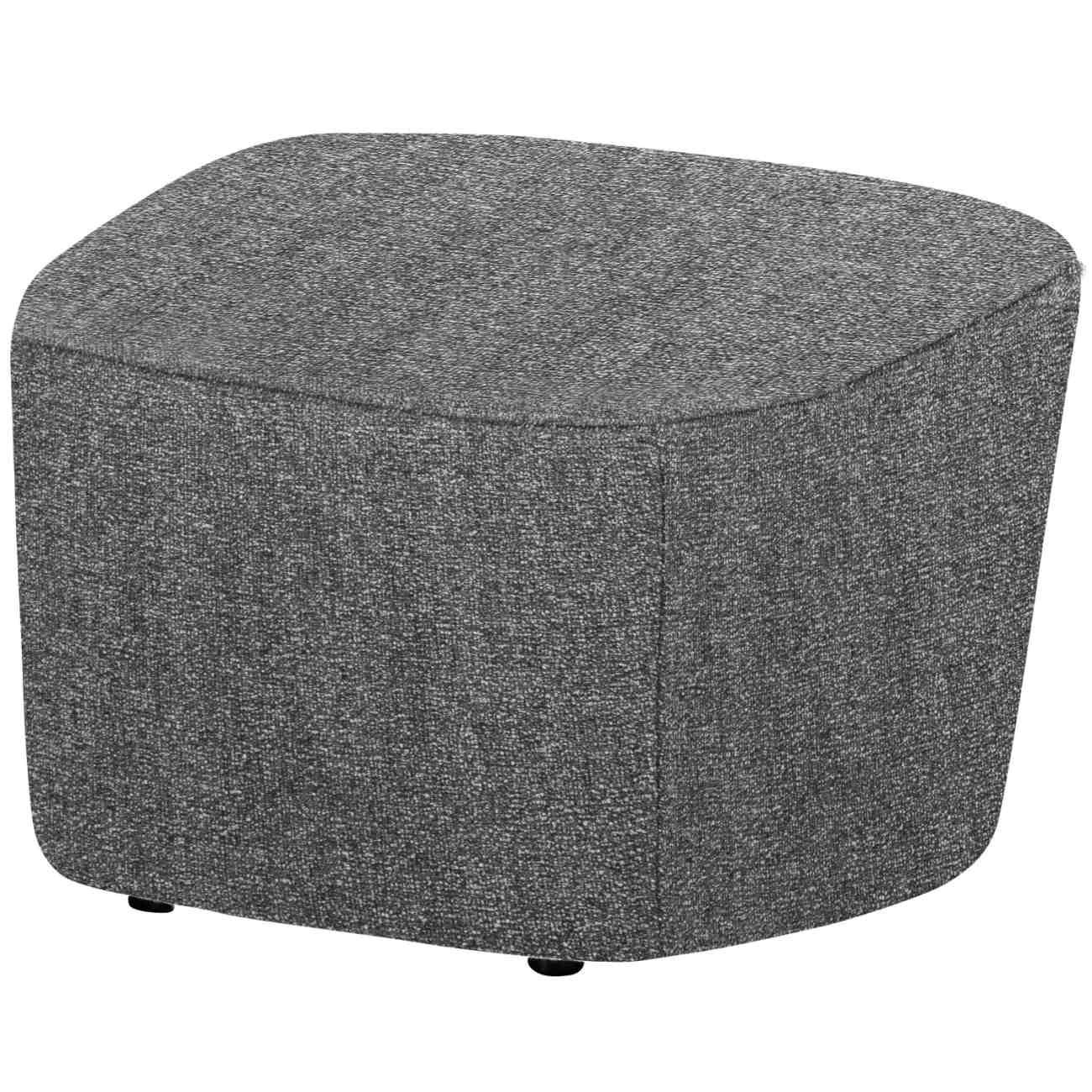 Hocker Lofty aus Stoff, Grau Hocker Lofty aus Stoff, Grau