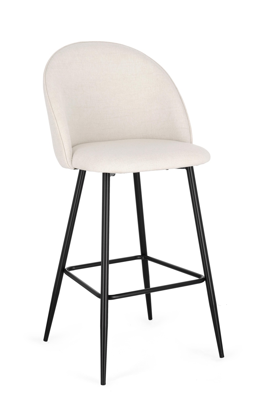 Barhocker New Tanya 2er-Set aus Stoff, Eis Barhocker New Tanya 2er-Set aus Stoff, Eis