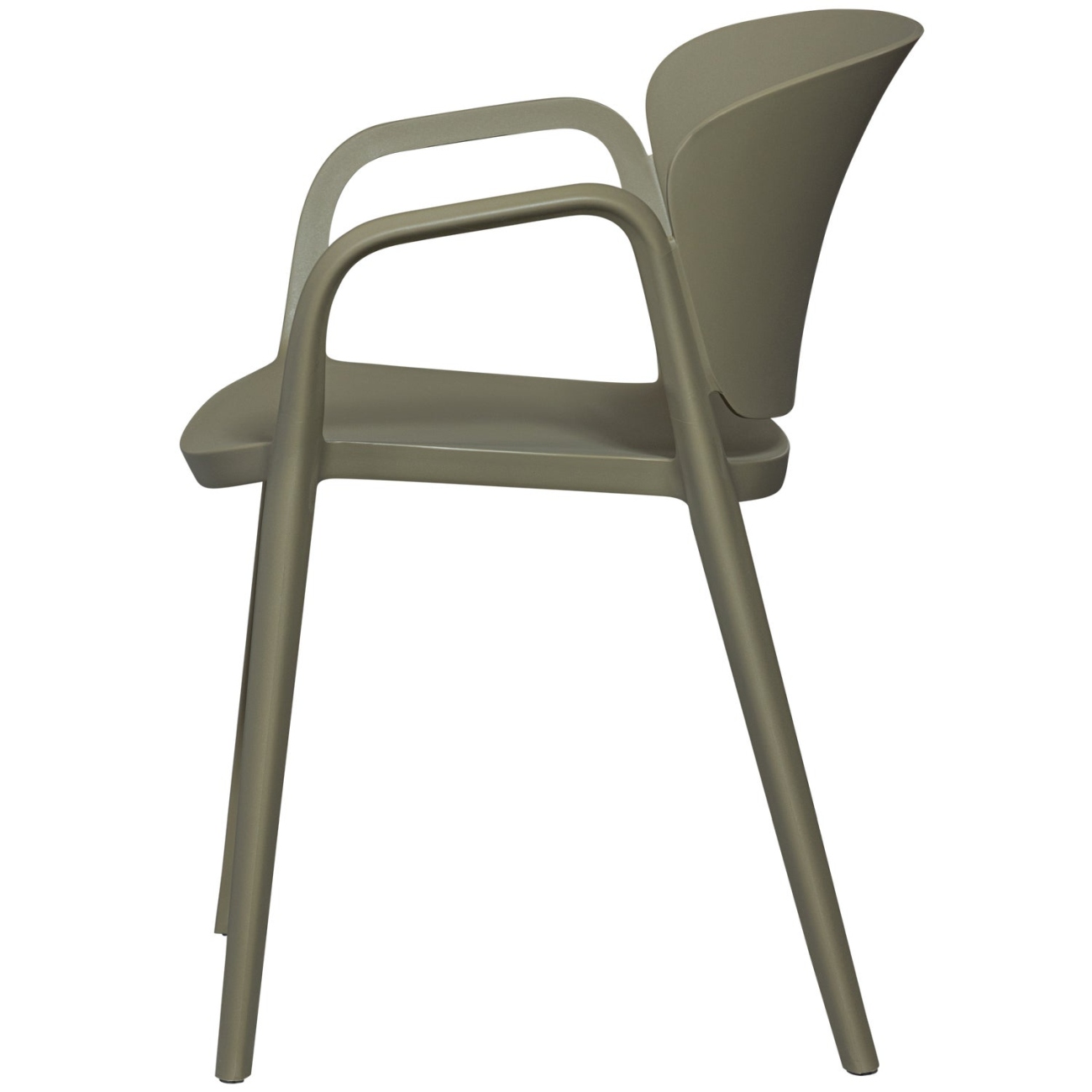 Stapelstuhl Bent aus Kunststoff, Grün