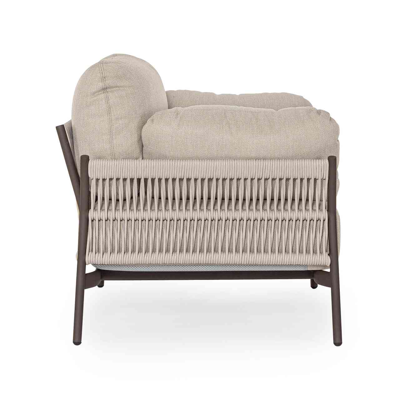 Gartensessel Pardis aus Aluminium, Raven