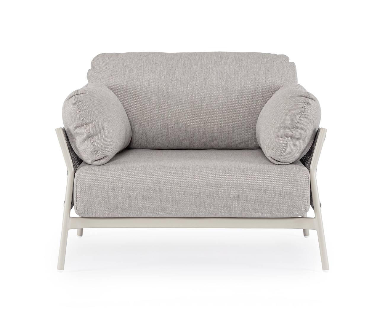 Gartensessel Pardis aus Aluminium, Agate