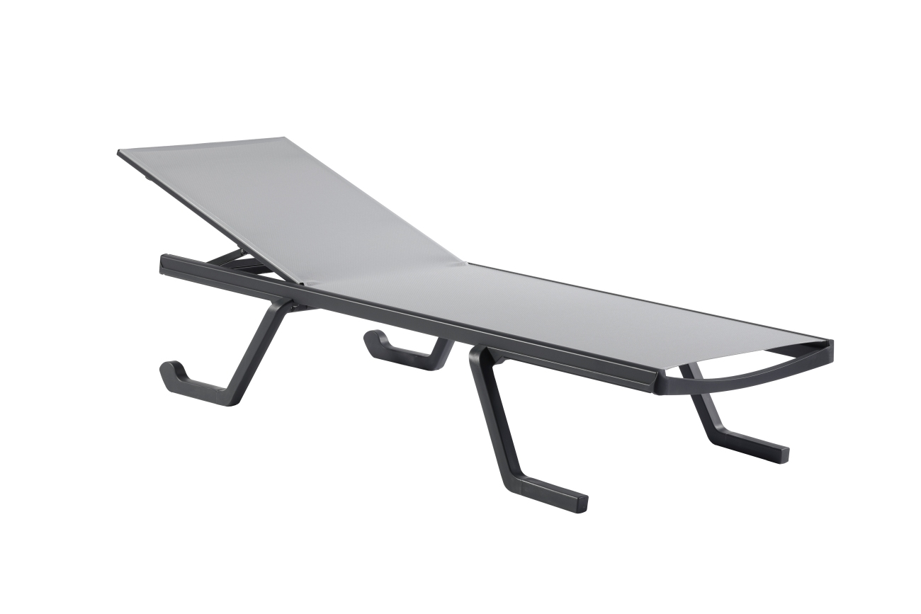 Gartenliege Podio, Grau Gartenliege Podio, Grau