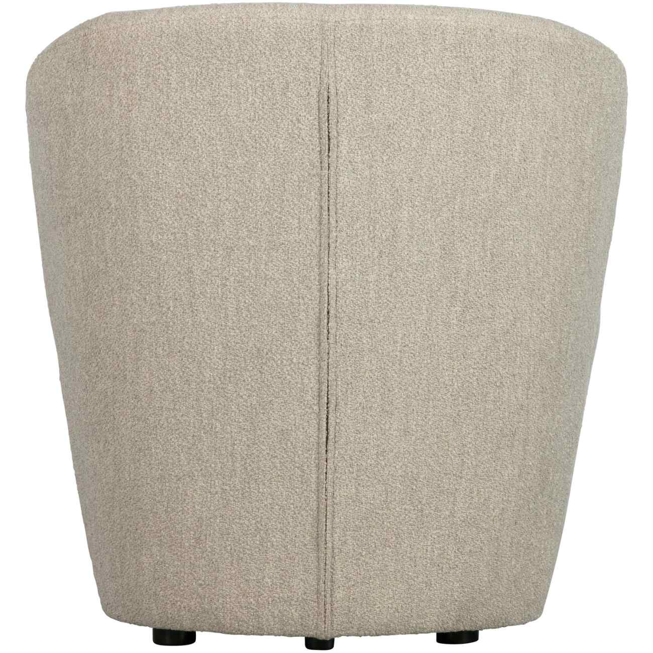 Sessel Lofty aus Boucle-Stoff, Natur