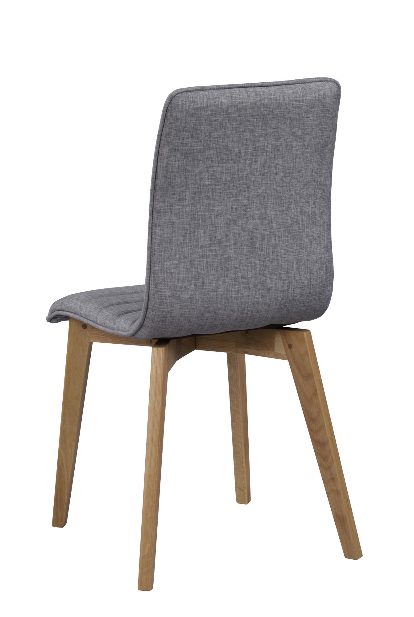 Jetzt entdecken: Stuhl Gracy 2er Set, Hellgrau / Eiche mit hochwertiger Verarbeitung.