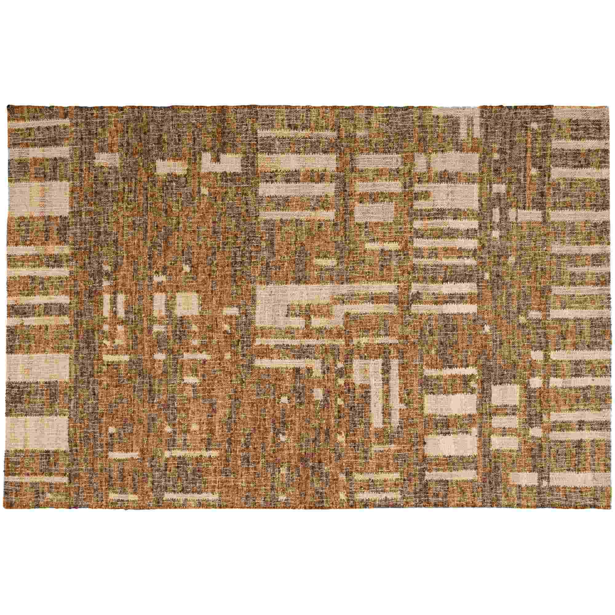 Teppich Noven handgewebt Braun - Wolle/Baumwolle, 170 x 240 cm