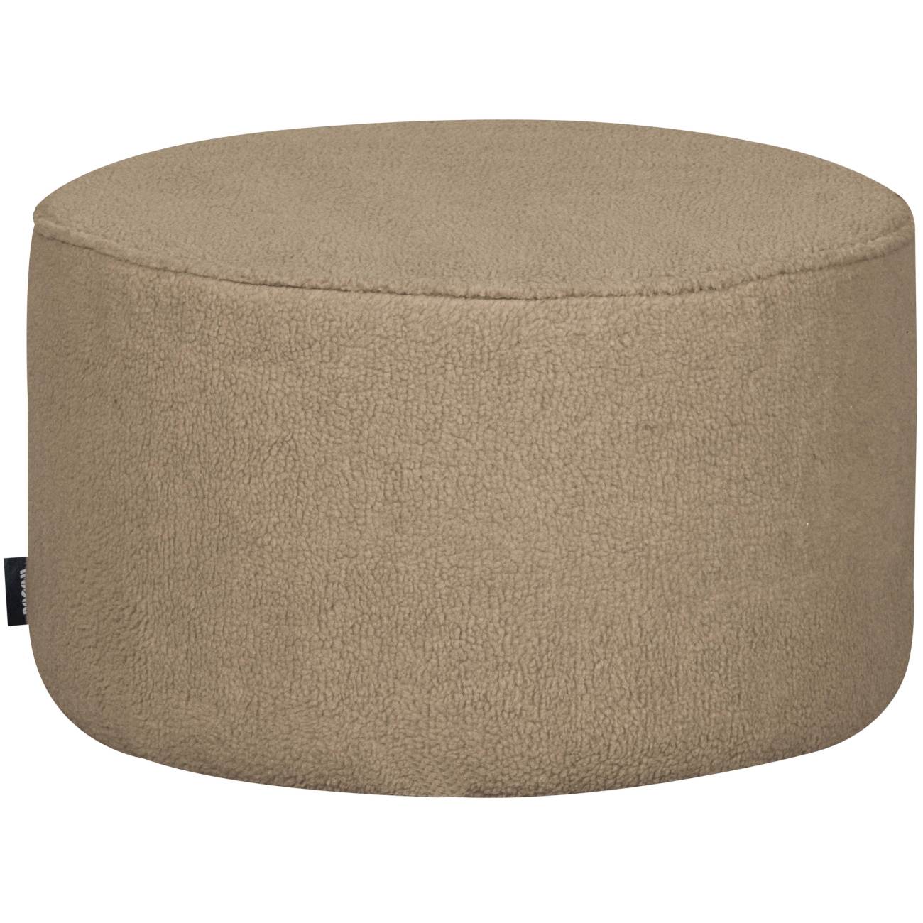 Hocker Sara aus Teddystoff Sand, Ø 60 cm Hocker Sara aus Teddystoff Sand, Ø 60 cm