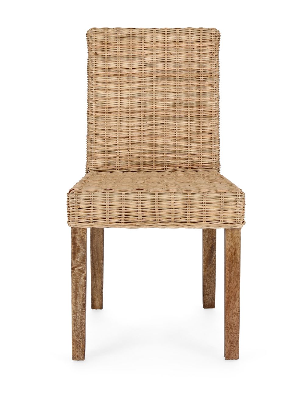 Esszimmerstuhl Analuz aus Rattan, Natur