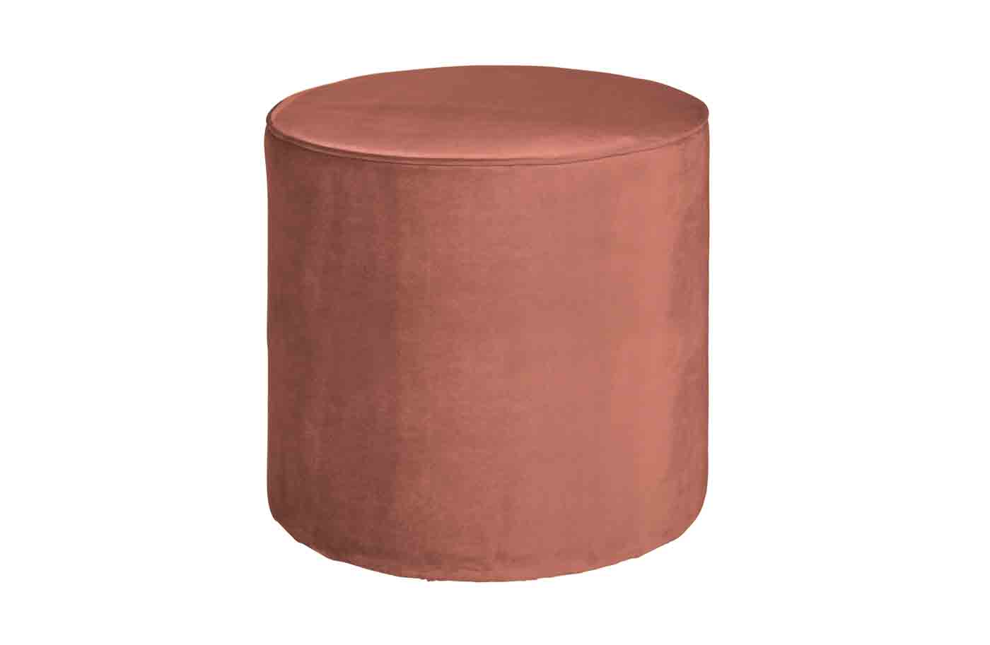 Hocker Sara Samt, Ø 46cm Rosa Hocker Sara Samt, Ø 46cm Rosa