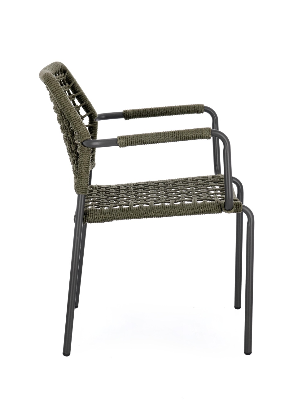 Gartenstuhl Rajada aus Aluminium, Grün / Anthrazit