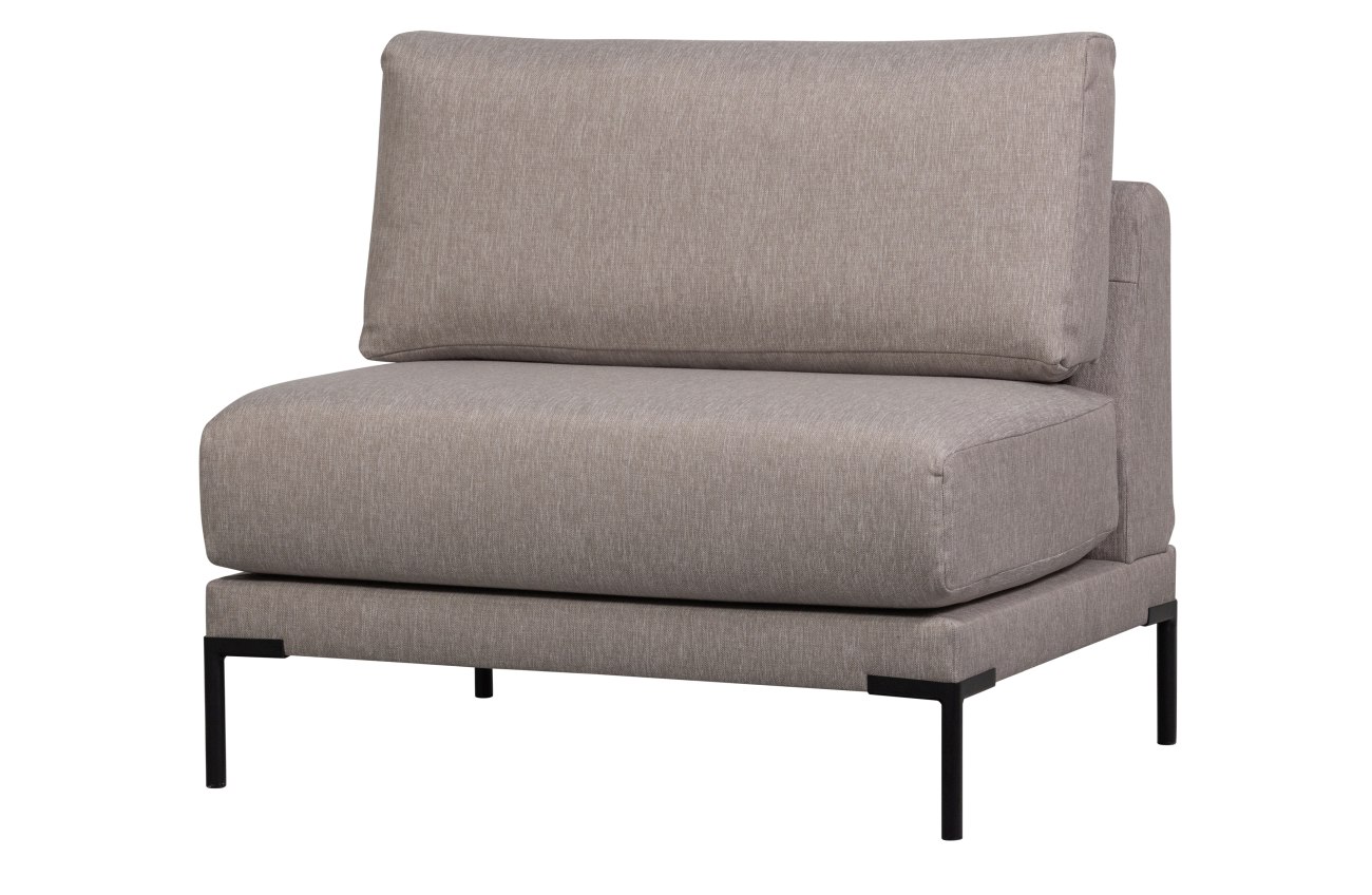 Bank Couple Element aus Melange-Stoff 100 cm, Taupe Bank Couple Element aus Melange-Stoff 100 cm, Taupe