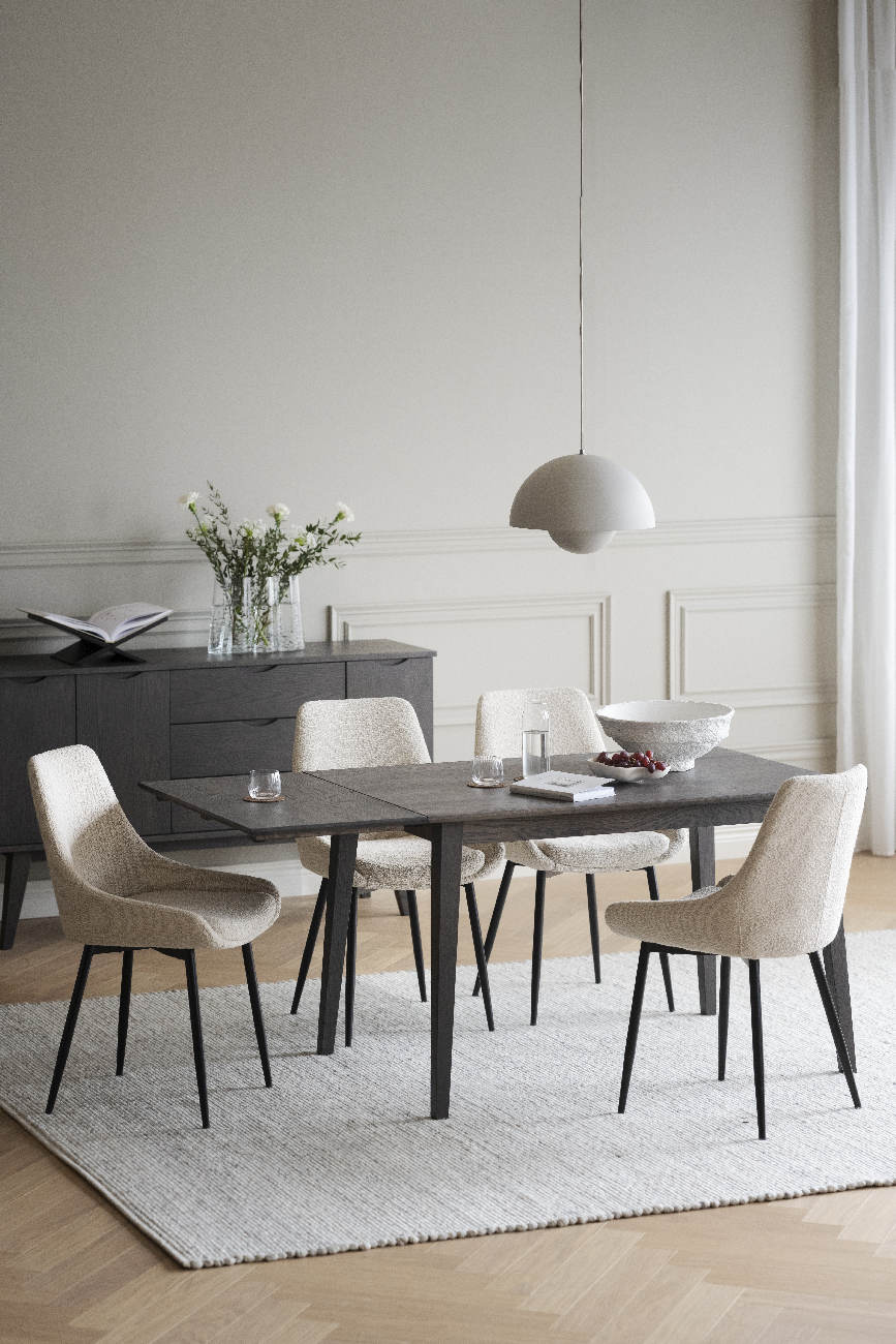 Klapptisch Filippa, 120/165x80cm, Eiche Braun