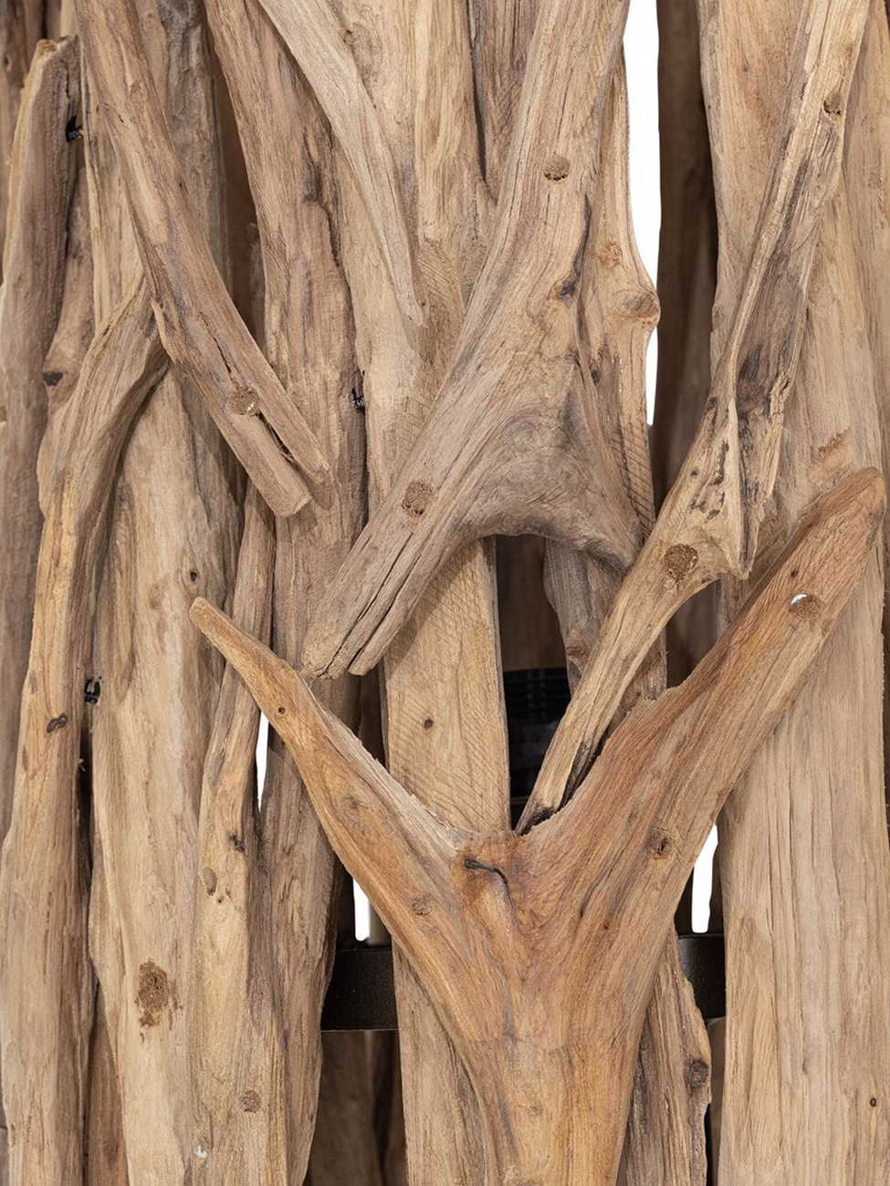 Stehleuchte Forest aus Teakholz, Natur