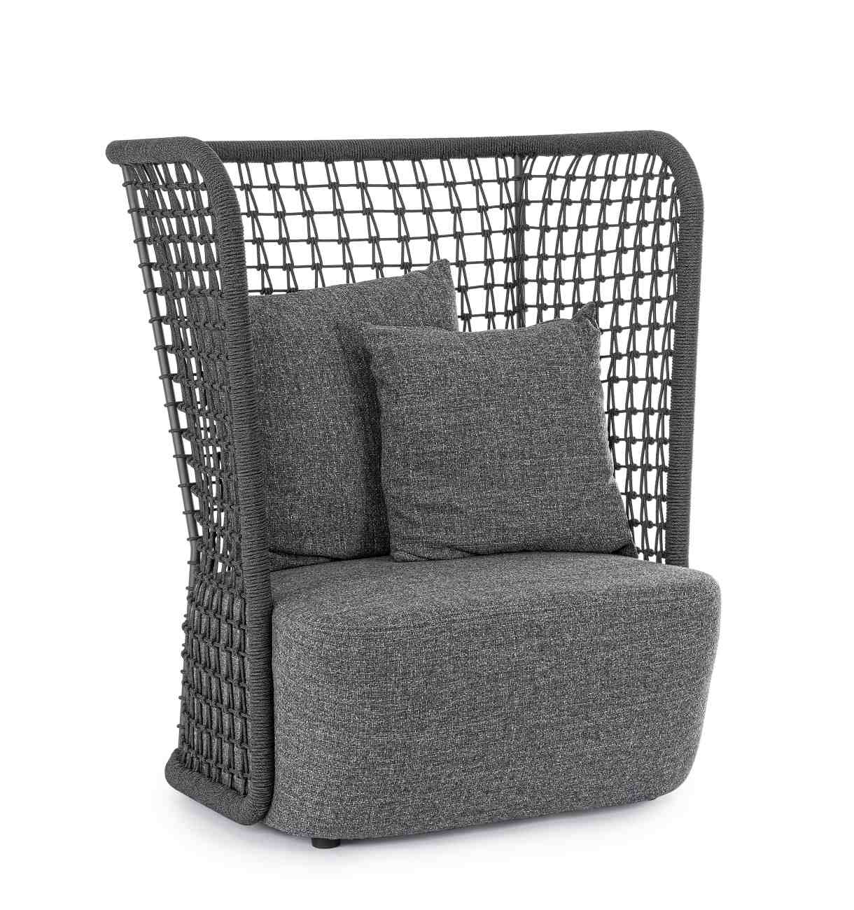 Gartensessel Kollar aus Olefin-Stoff, Anthrazit Gartensessel Kollar aus Olefin-Stoff, Anthrazit