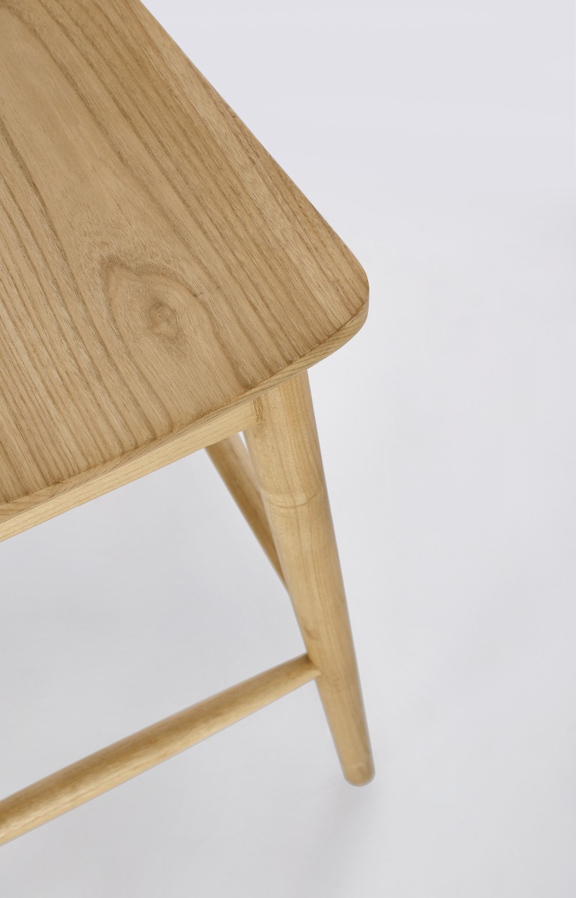 Barhocker Amery aus Sungkai-Holz, Natur