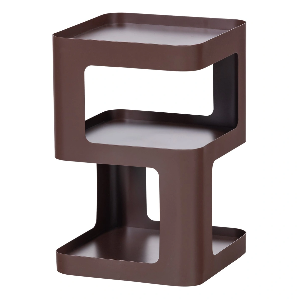 Beistelltisch Riv - Metall Lila / Braun