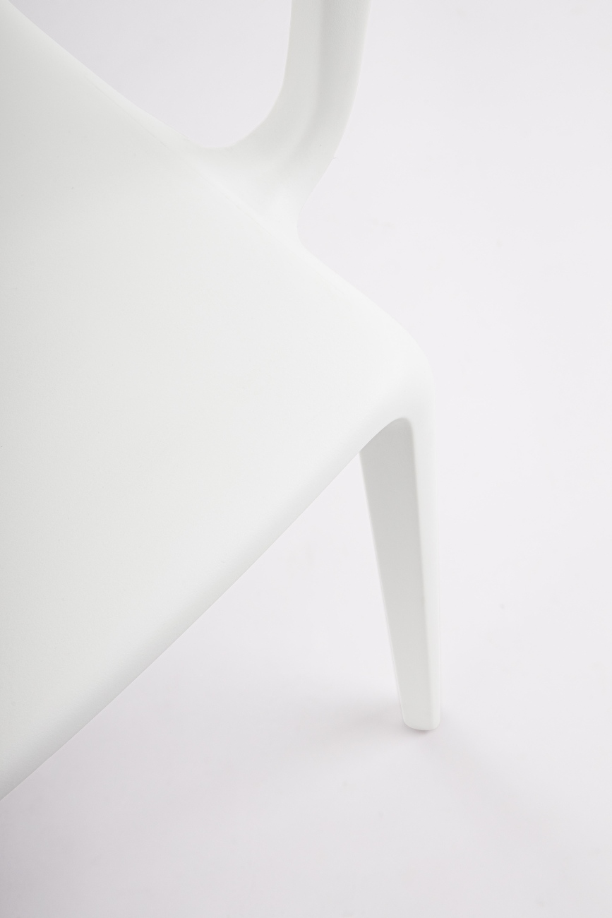 Stuhl Chloris 4er-Set mit Armlehne, Weiß