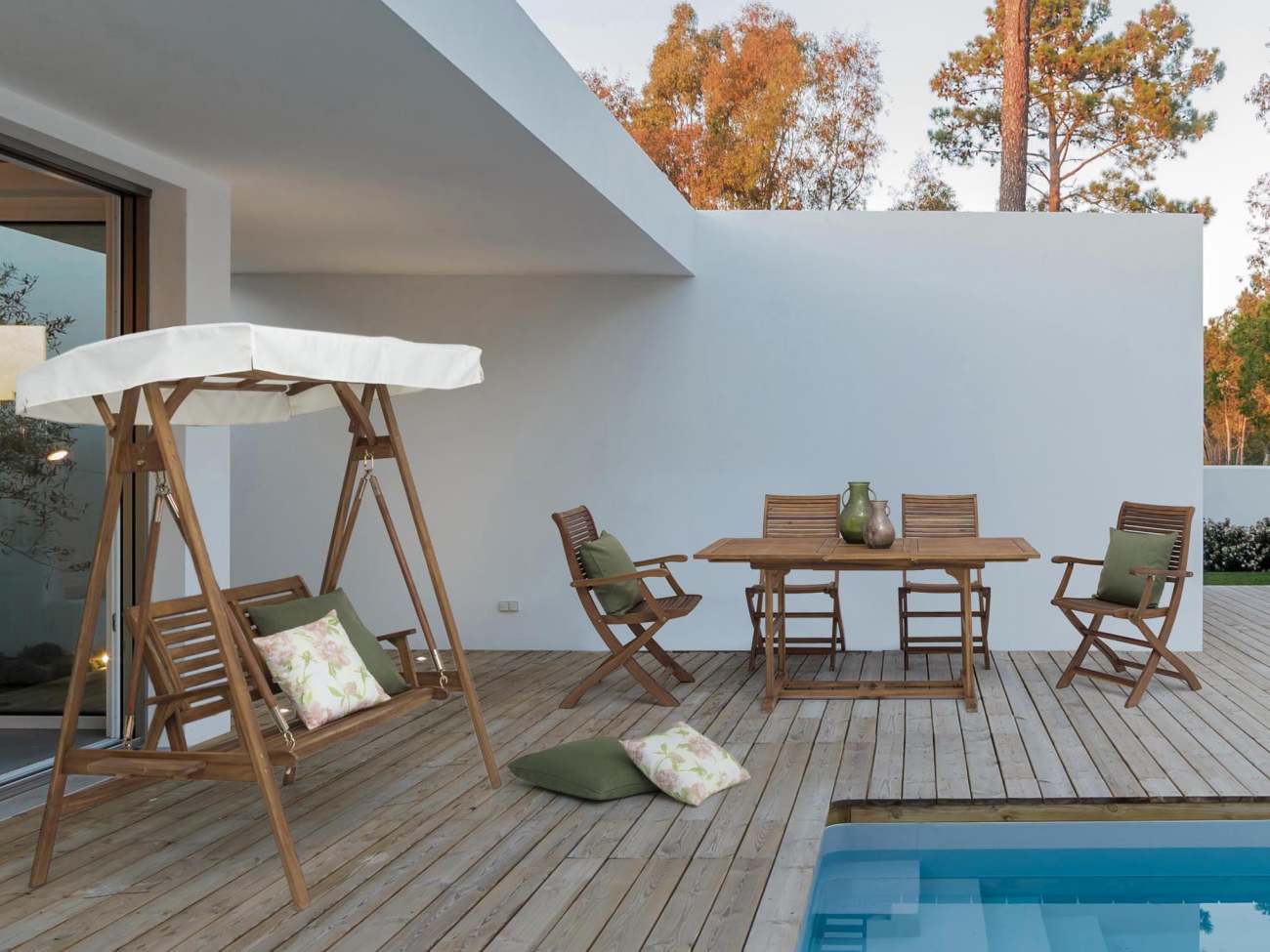 Gartenschaukel Noemi aus Akazienholz