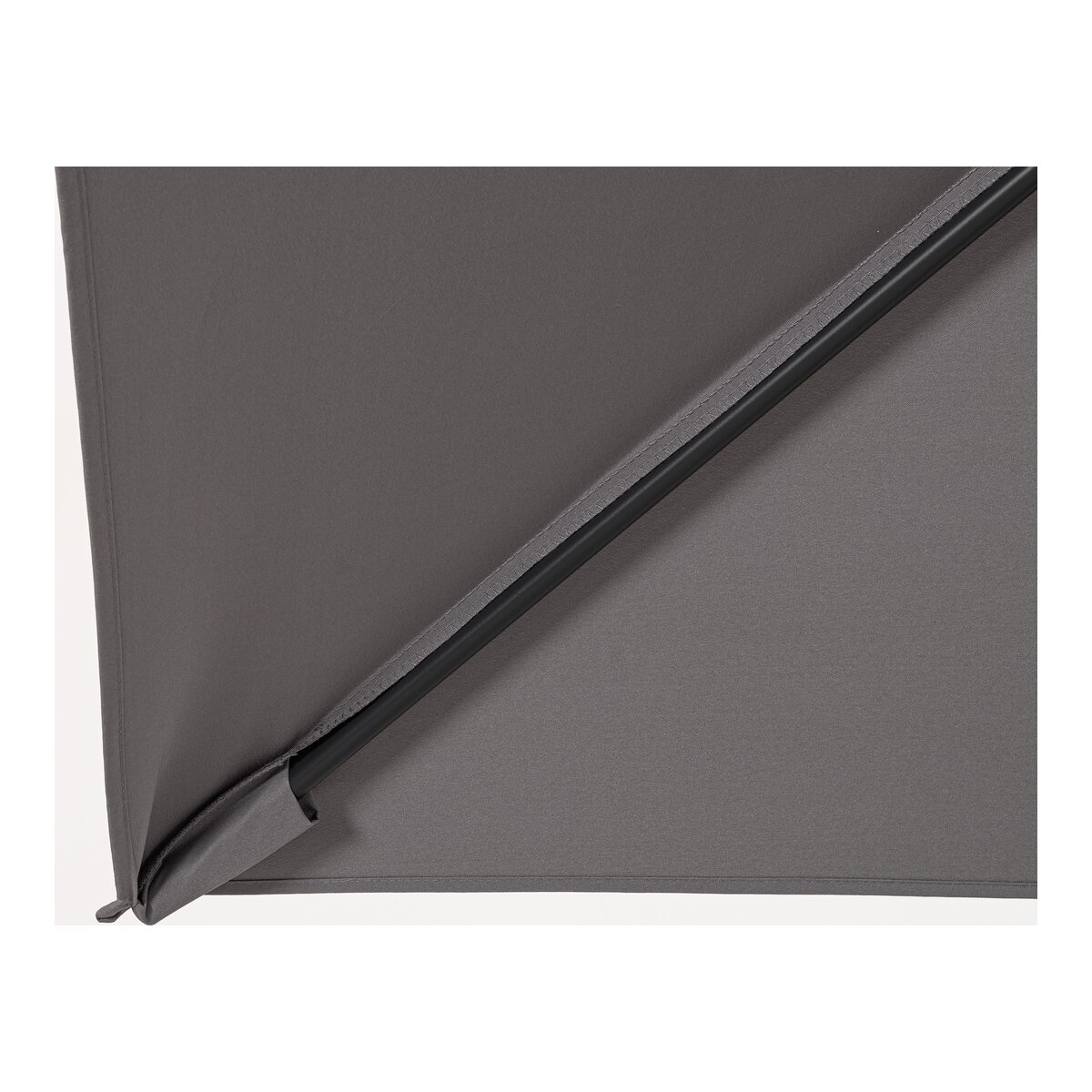Ampelschirm Siviglia - Aluminium Anthrazit, Polyester-Stoff Dunkelgrau, 3x3 m