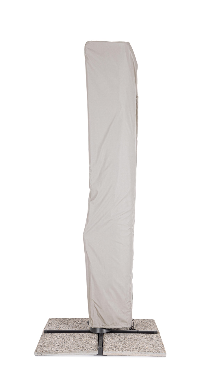 Sonnenschirm Vega aus Aluminium 3x4 m, Hellgrau