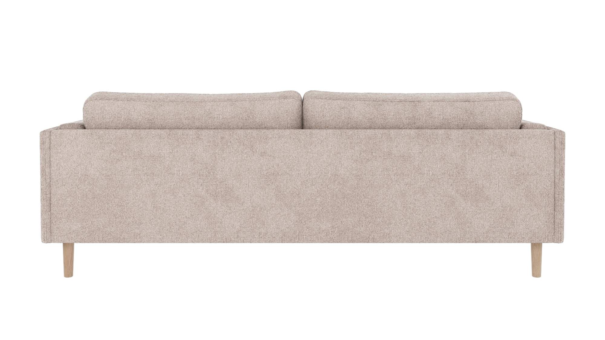 Machen Sie Ihr Zuhause komplett mit Sofa Braden 3-Sitzer, Beine Weiß pigmentiert, Bezug Greg Hellgrau.