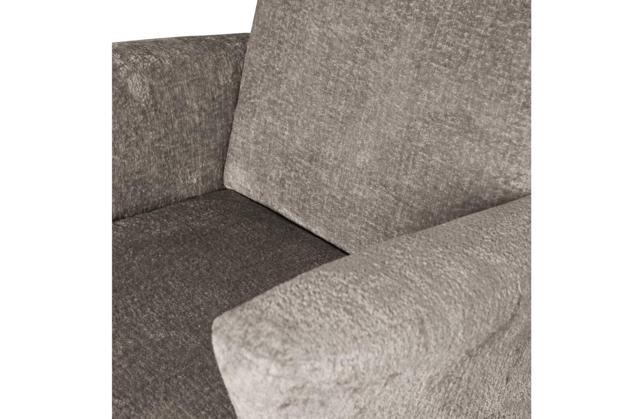 Sessel Muse aus Webstoff, Taupe