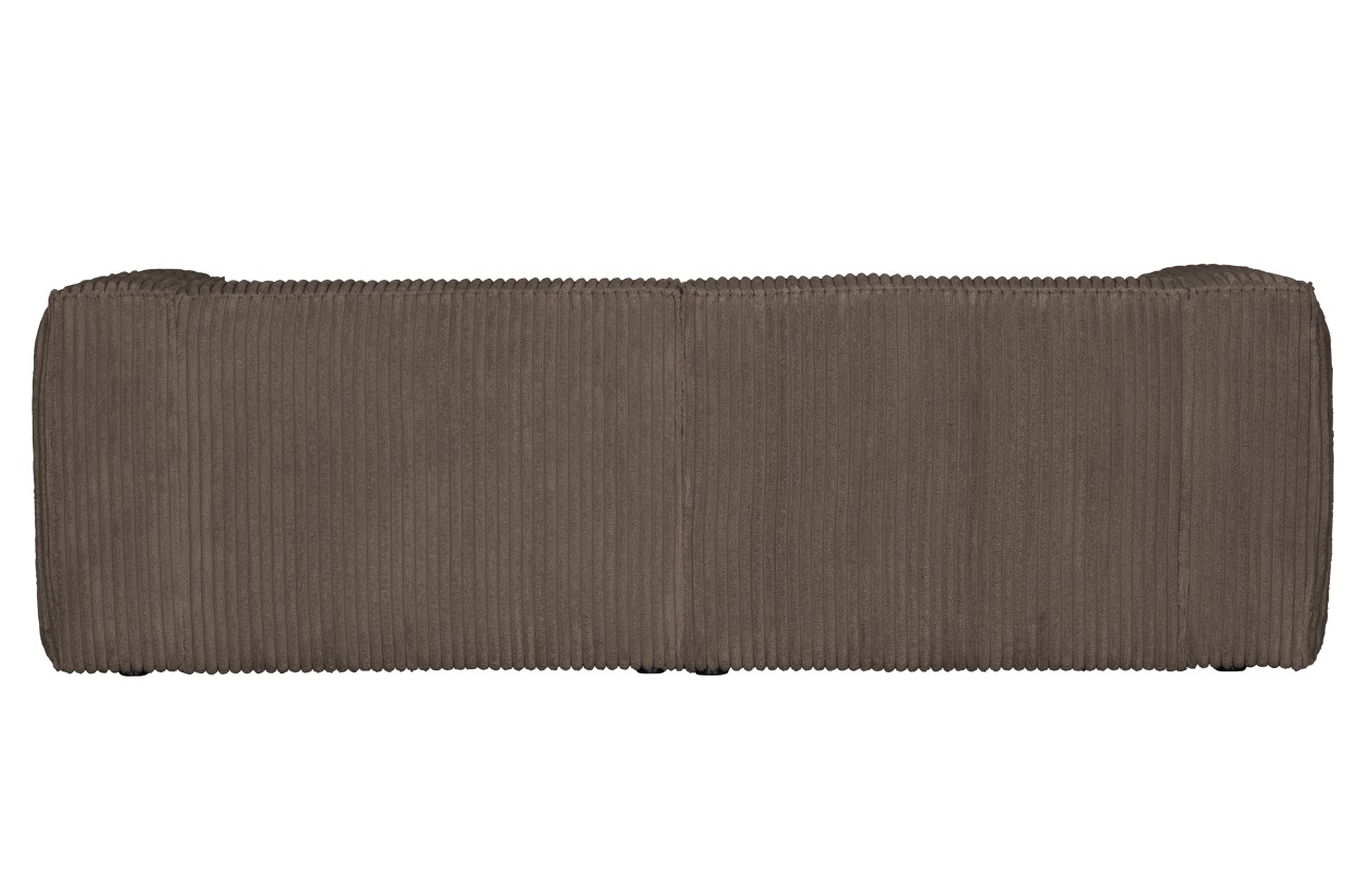 3,5 Sitzer Bean mit Cordbezug, Dunkelbraun