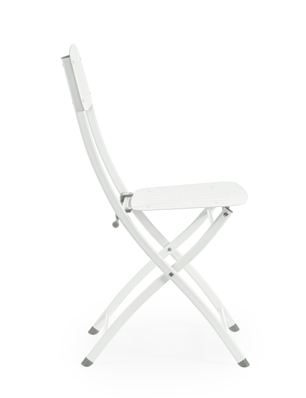 Gartenstuhl Yvonne aus Metall, Weiß