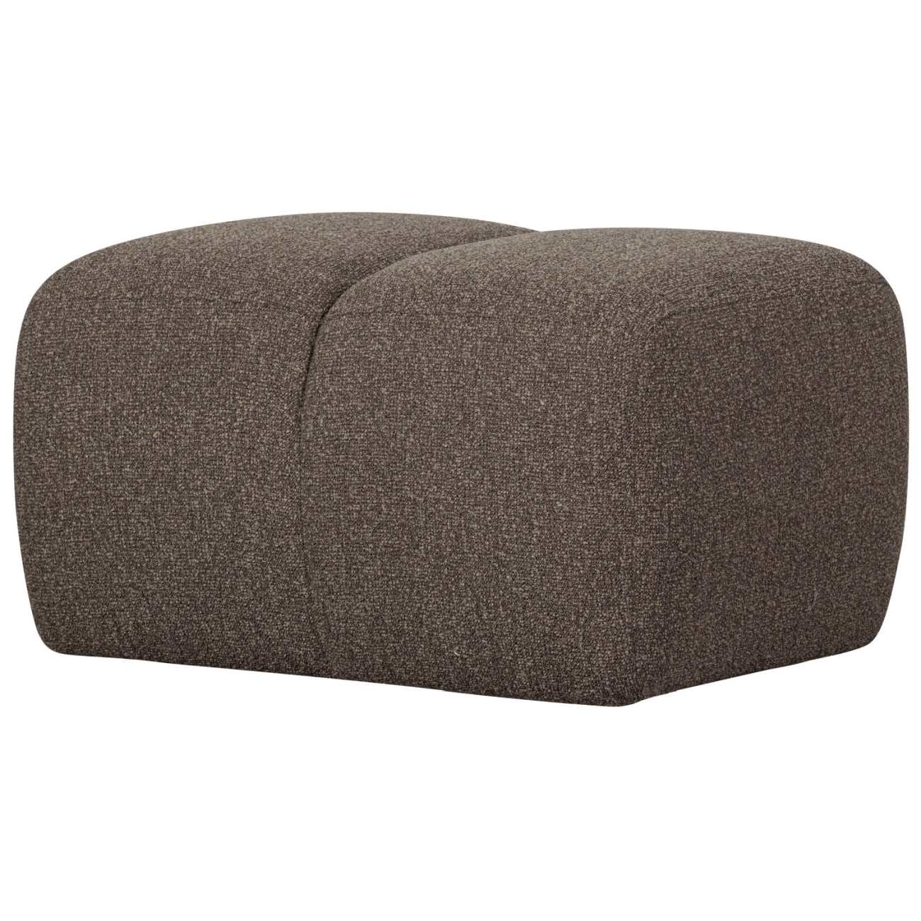 Hocker Mojo aus Boucle-Stoff, Braun Hocker Mojo aus Boucle-Stoff, Braun
