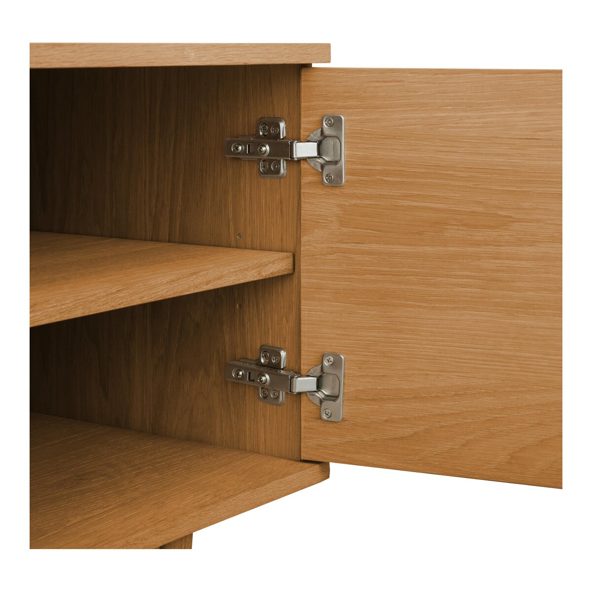TV-Board Enimeta Eiche Natur 160 cm - mit Türen & Soft-Close