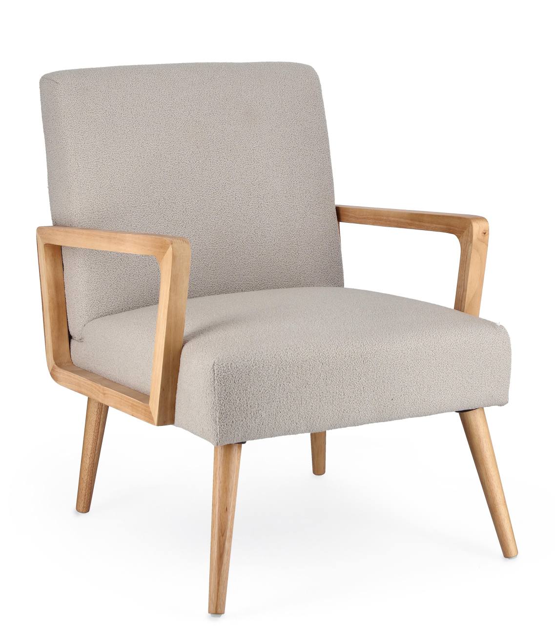 Sessel Verina aus Stoff, Hellgrau Sessel Verina aus Stoff, Hellgrau