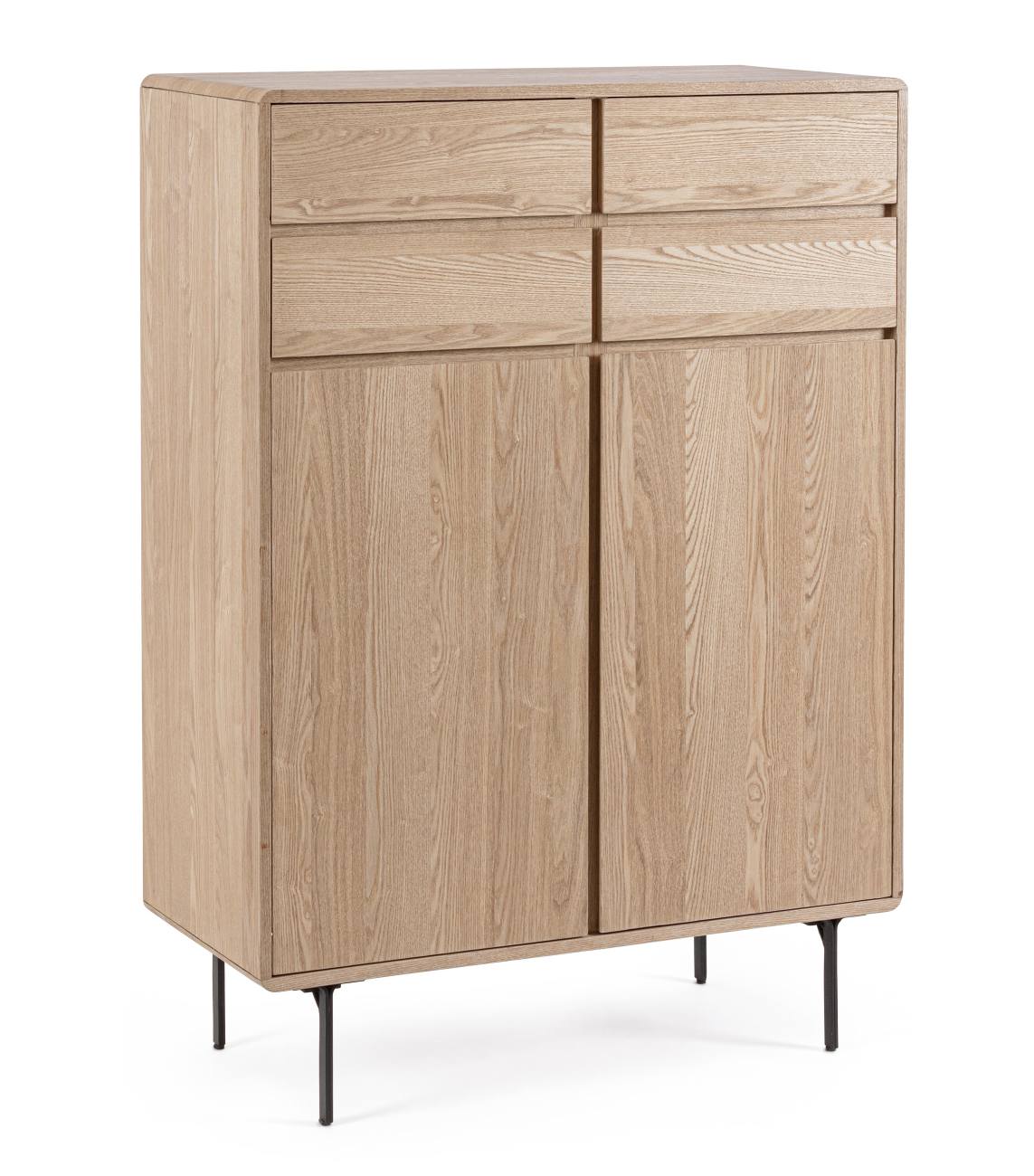 Highboard Widald aus Eschenholz, Natur Highboard Widald aus Eschenholz, Natur