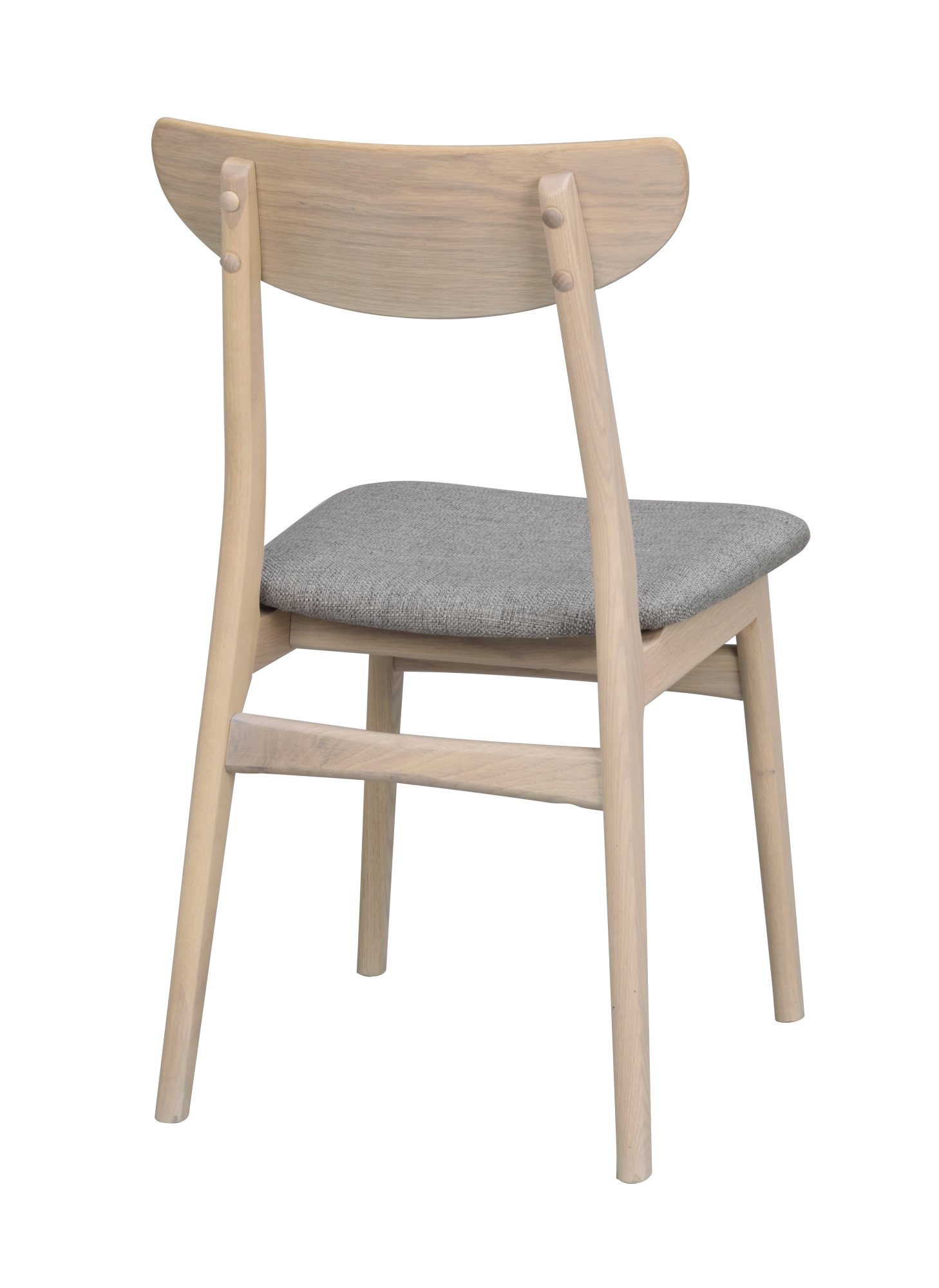 Edles Möbelstück: Stuhl Rodham 2er Set, Whitewash / Hellgrau für stilvolle Einrichtung.