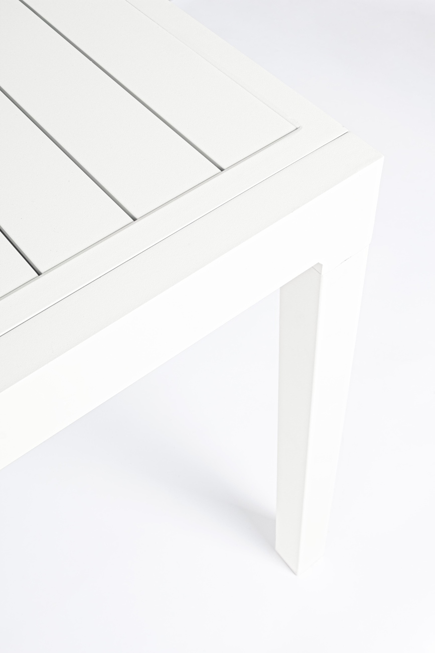 Gartenesstisch Pelagius 135-270x90 cm, Weiß