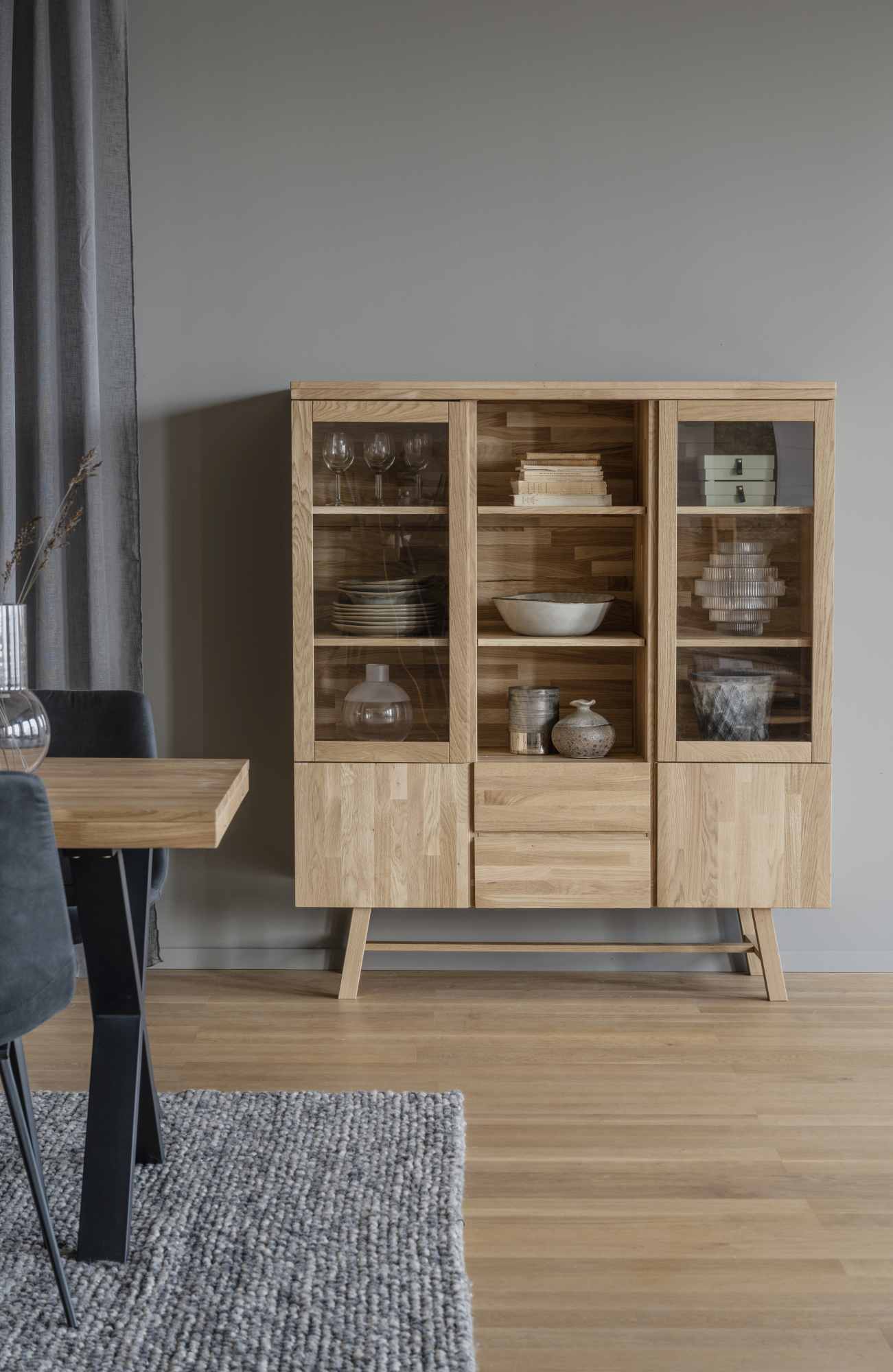 Jetzt entdecken: Esstisch Brooklyn, X-Gestell, 220cm, Natur mit hochwertiger Verarbeitung.