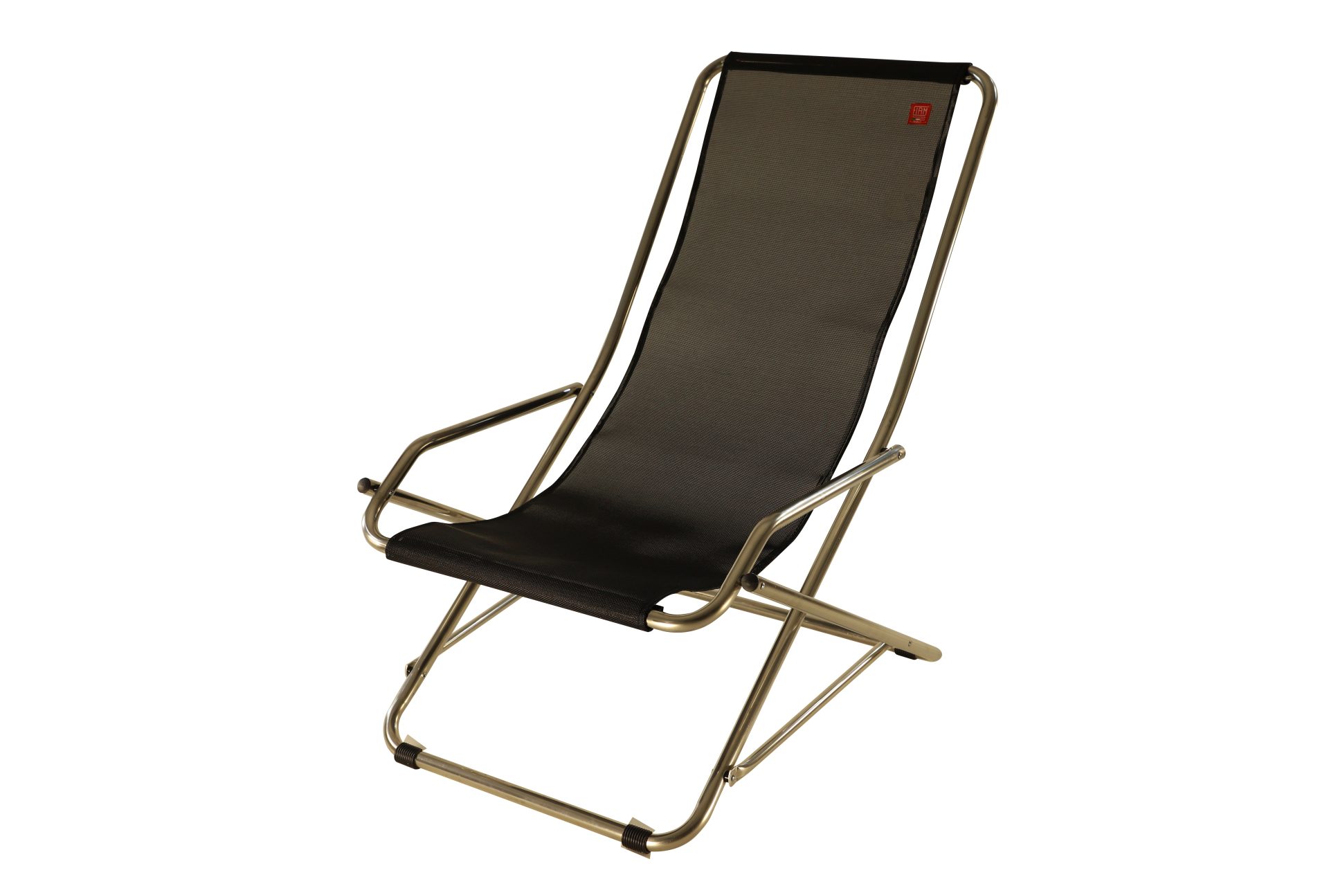 Gartensessel Dondolina aus Aluminium, Schwarz Gartensessel Dondolina aus Aluminium, Schwarz