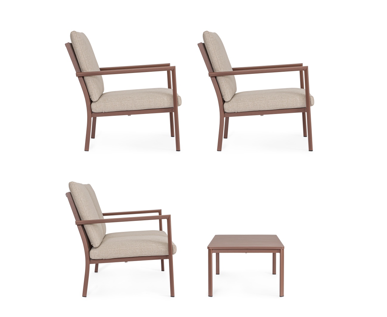 Garten-Set Konnor 4er Gruppe, Barn