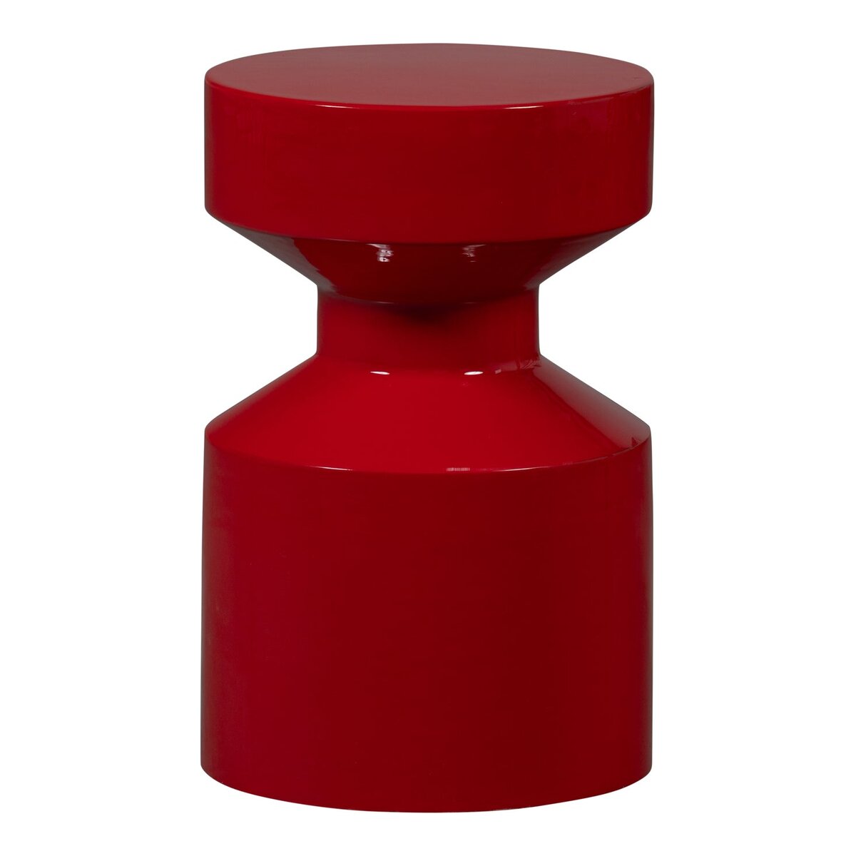 Beistelltisch Ferry - Metall Rot, Ø 30 cm