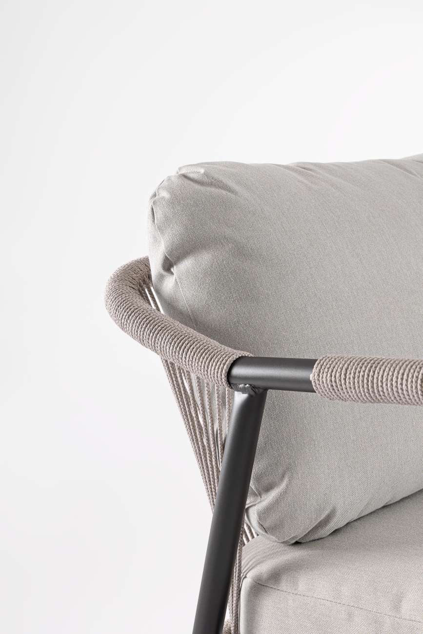 Garten-Set Miravet 4er Gruppe, Anthrazit / Taupe