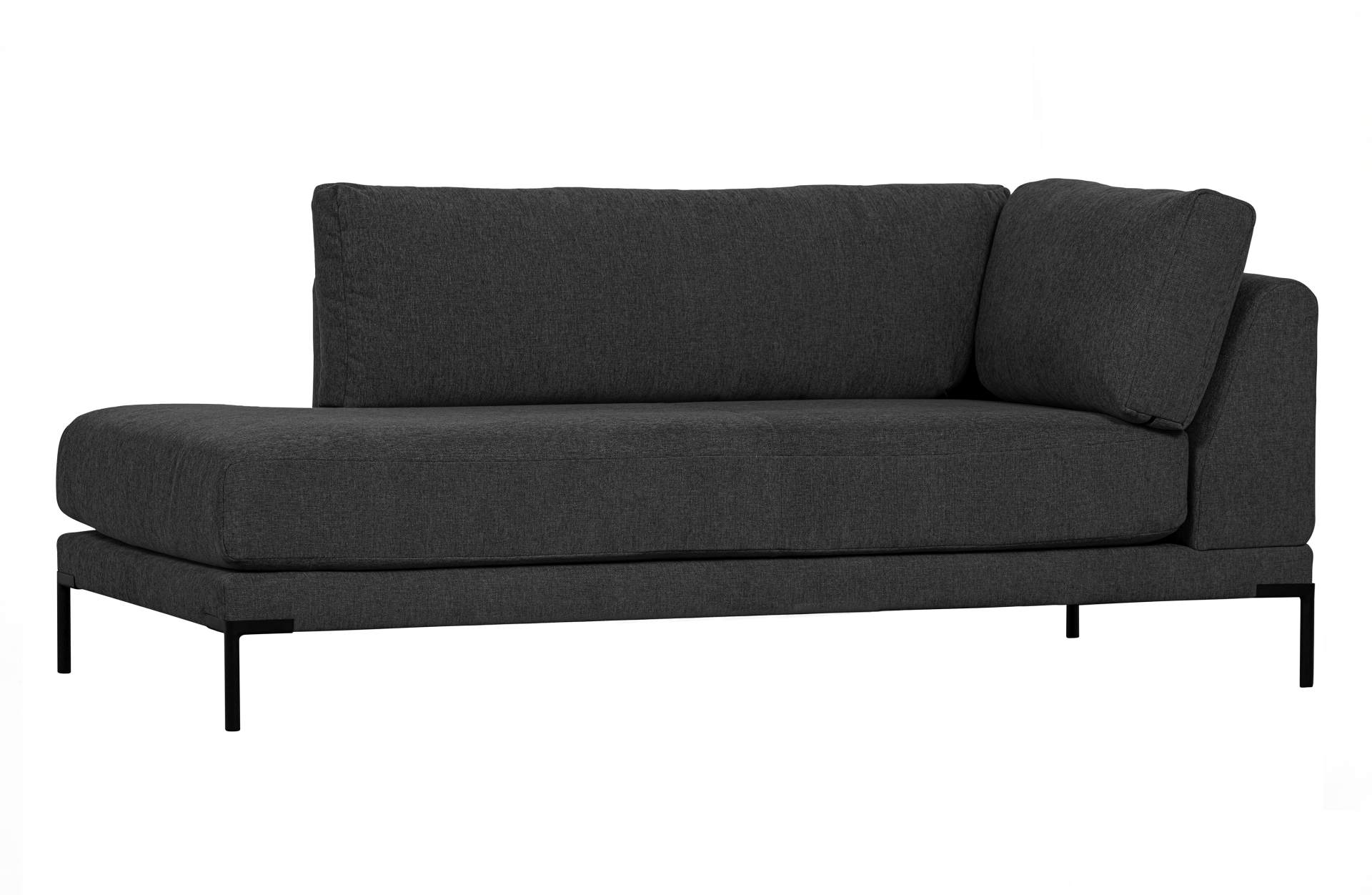 Modulsofa Couple Lounge Element Links, Dunkelgrau Modulsofa Couple Lounge Element Links, Dunkelgrau