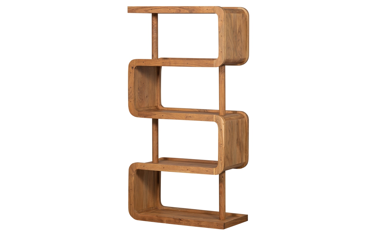 Regal Rattle aus Akazienholz, Natur Regal Rattle aus Akazienholz, Natur