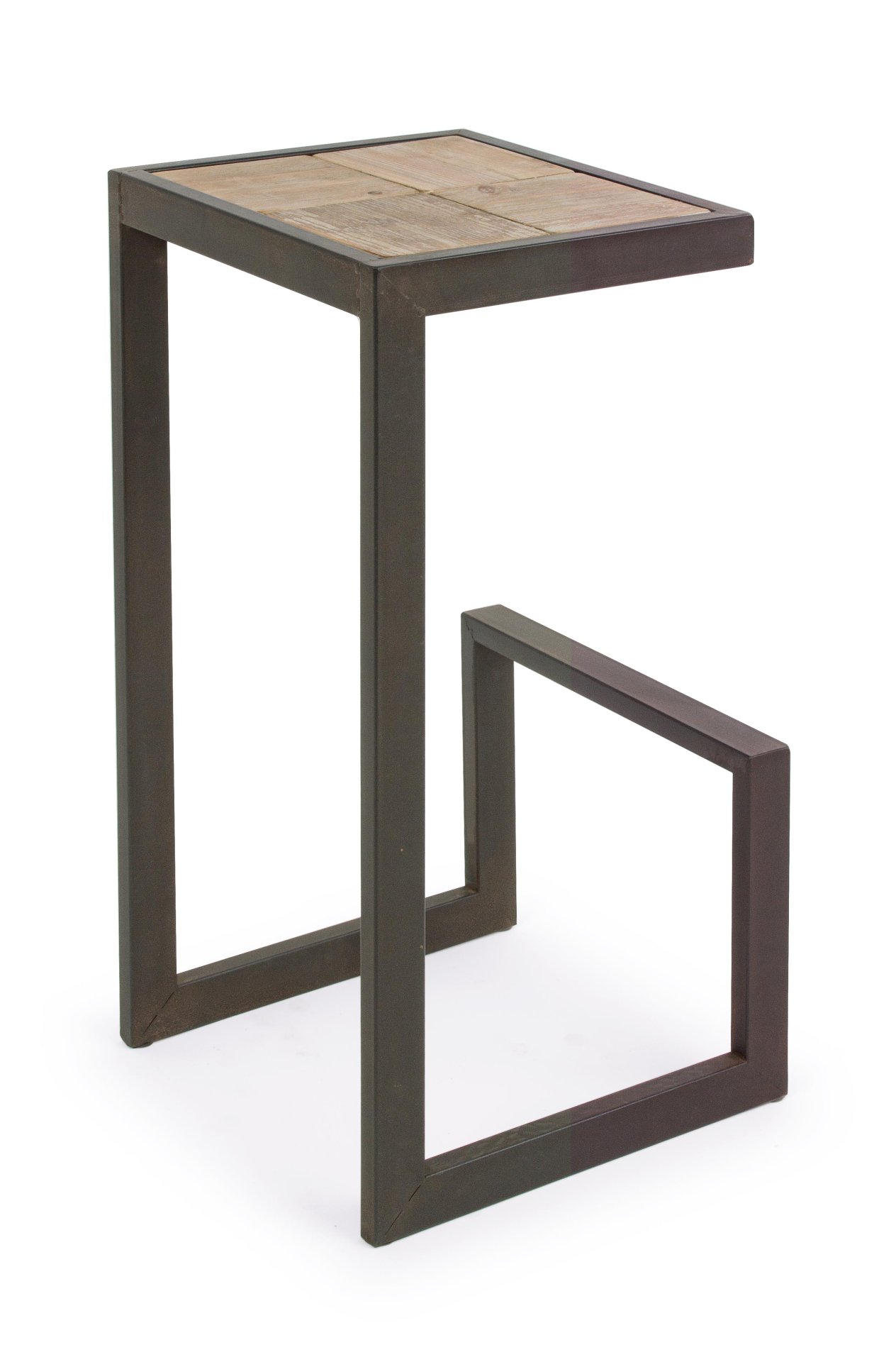 Der Barhocker Blocks überzeugt mit seinem moderndem Design. Gefertigt wurde er aus Fichtenholz, welches einen natürlichen Farbton besitzt. Das Gestell ist aus Metall und hat eine Anthrazit Farbe. Die Sitzhöhe beträgt 70 cm.