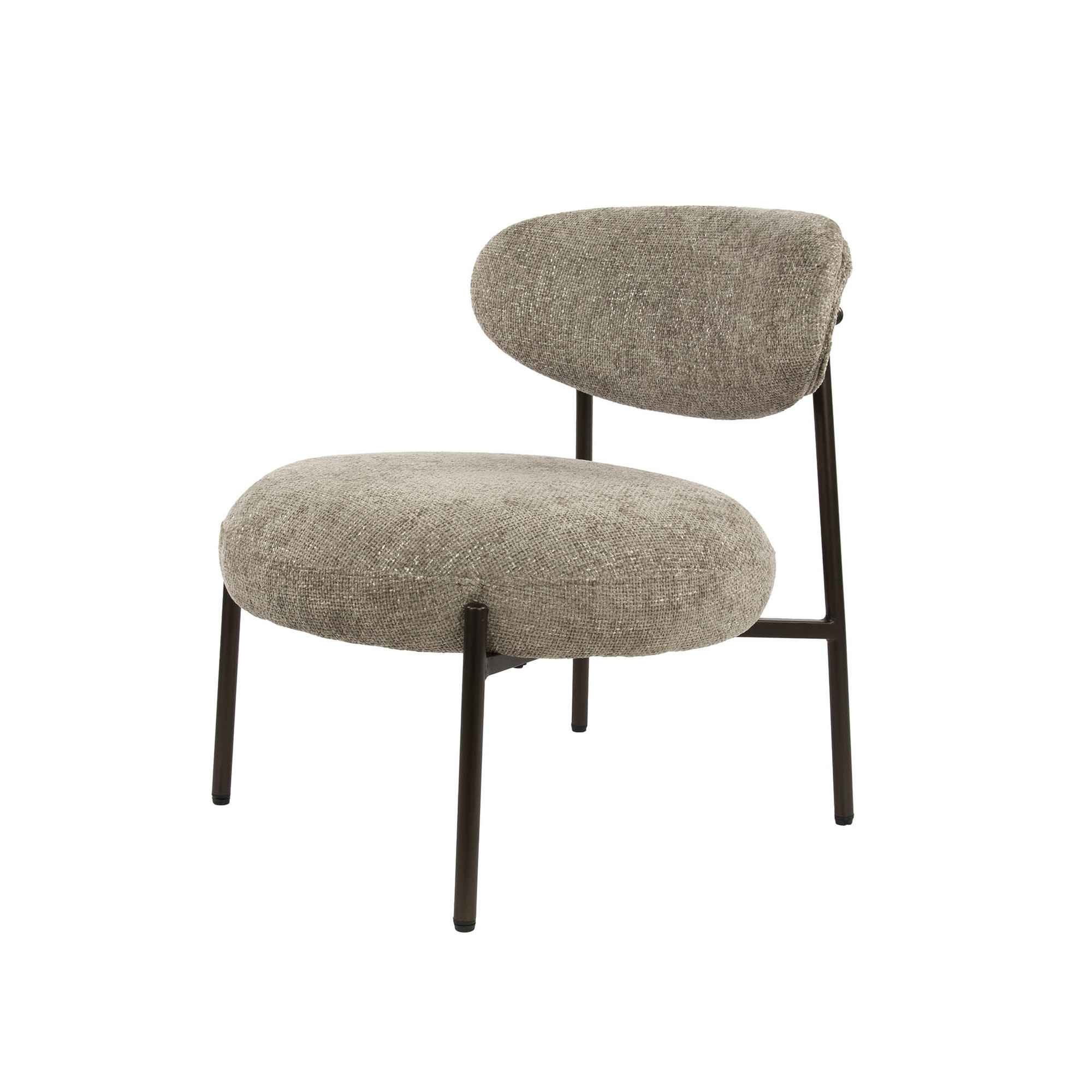 Sessel Curvalin Rund - Webstoff, Sand Sessel Velcira Rund - Webstoff, Sand