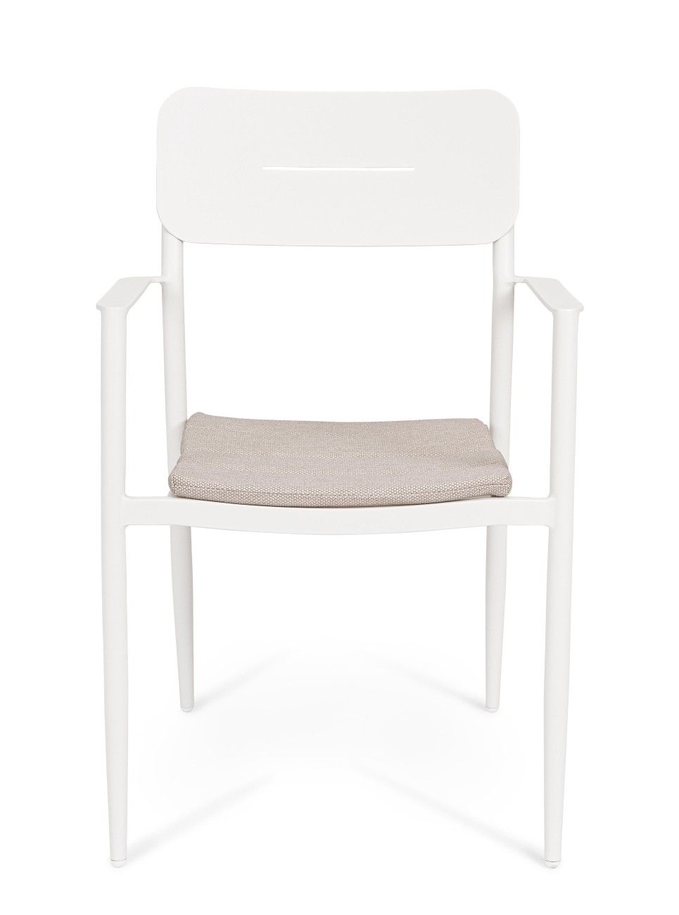 Gartenstuhl Nebula aus Aluminium, Weiß