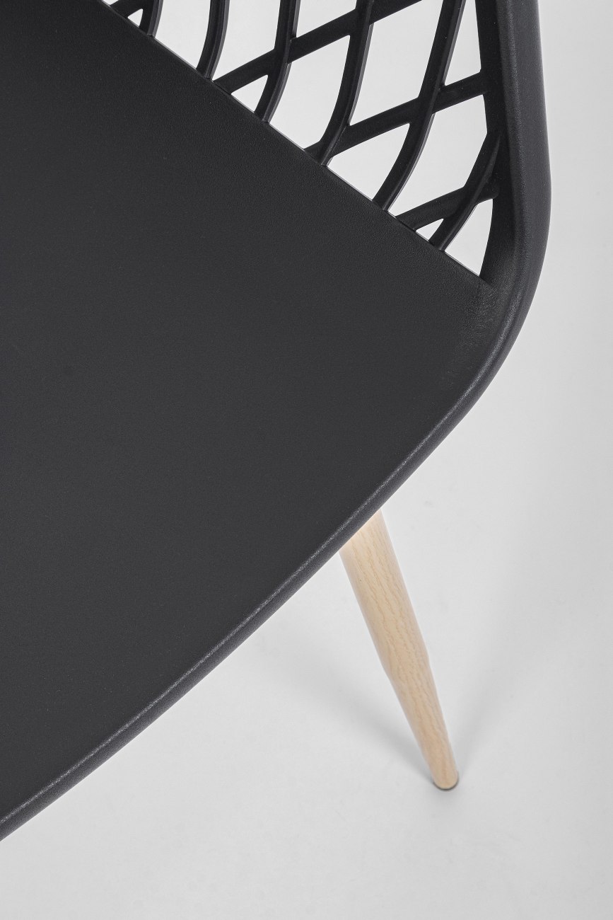 Stuhl Optik 4er-Set, Schwarz