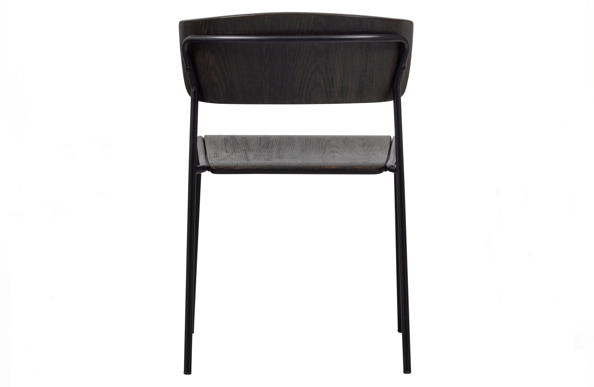 Der Esszimmerstuhl Ciro überzeugt mit seinem modernen Design. Gefertigt wurde er aus Sperrholz, welches einen braunen Farbton besitzt. Das Gestell ist aus Metall und hat eine schwarze Farbe. Die Sitzhöhe beträgt 45 cm.