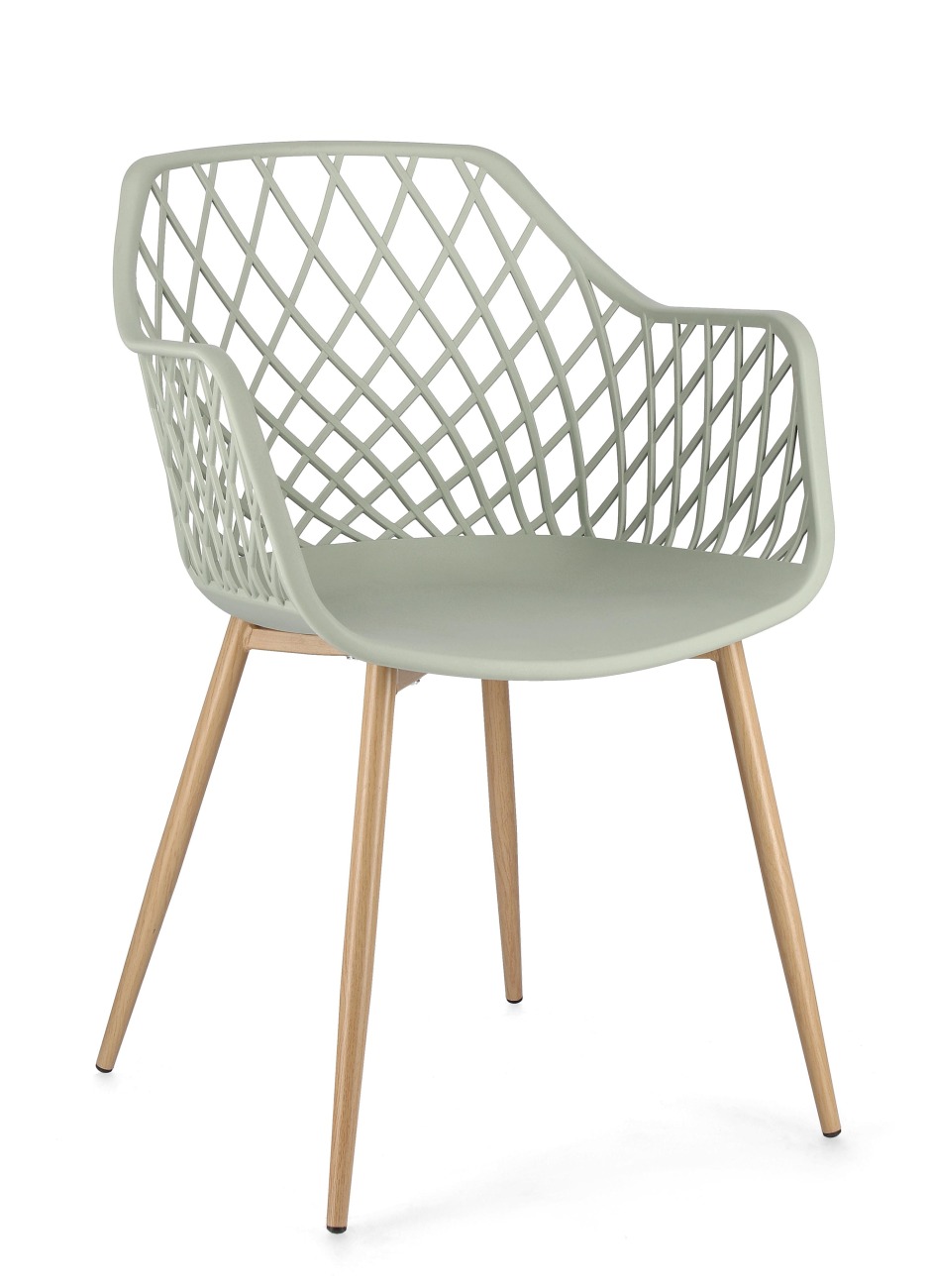 Stuhl Optik 4er-Set, Salbei Stuhl Optik 4er-Set, Salbei